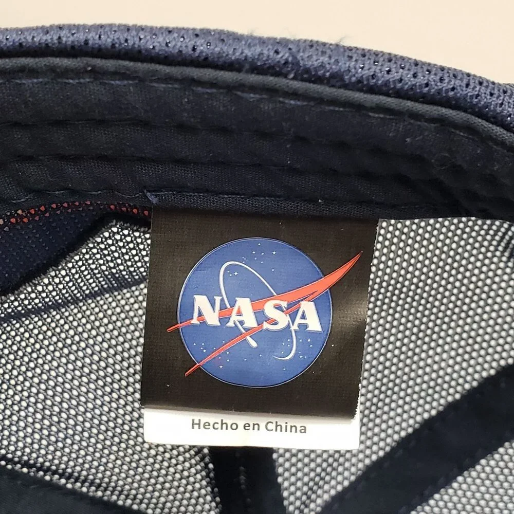NASA Space Shuttle Blue Tie Dye Mesh Snapback Cap Hat Youth Size